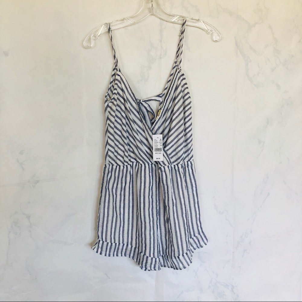 PacSun/ Ruffle Stripe Romper